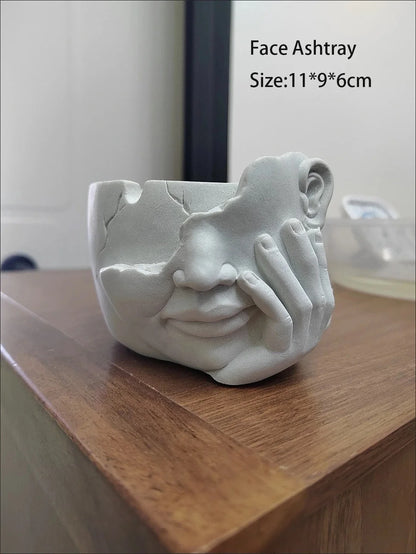 Dog Ashtray Decorative Bulldog Animal Large Capacity Storage Box Ceramic Crafts Ornaments Men Gift Cinzeiro Decorativo Cendier