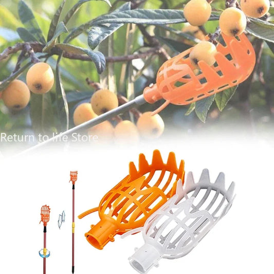 Gardenmand Fruit Picker Hoofd Plastic Fruit Picking Tool op grote hoogte fruit picker plukken loquat picking bayberry tool