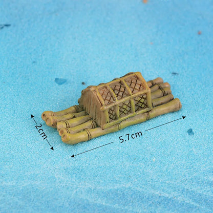 Keiju puutarhatarvikkeet miniatyyri lähdevesikaivot silta veneen koristeet patsashahmot maisema kotipuutarha käsityöläiset sisustus
