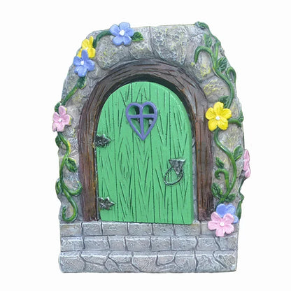 Słoneczna żywica ogrodowa Wróżka drzwi dla drzew posągi domowe gnom gnome jard elf wróżka akcesoria ogrodowe dekoracja posągów