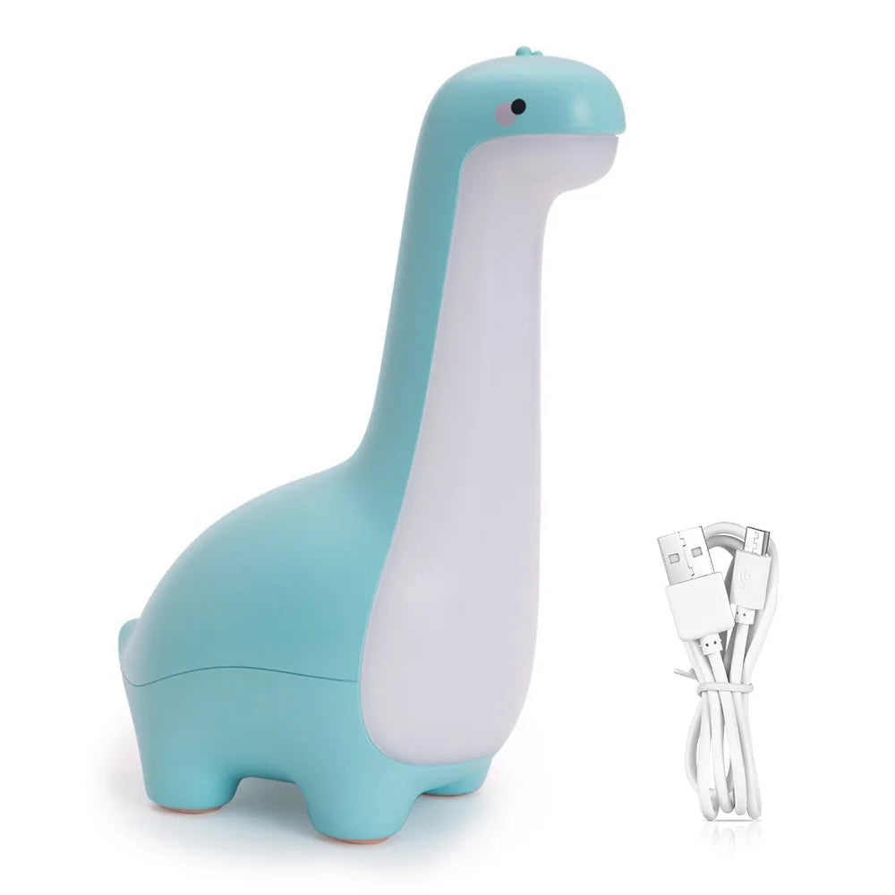 Long Necked Dinosaur Light USB Charging Soft Light With Sleeping Light Children's Cartoon Bedside Feeding LED Cute Night Light