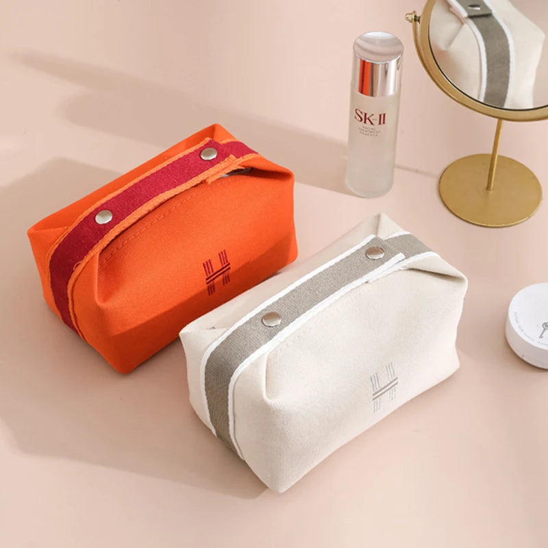 Case de cosmétique de mode de maquillage en toile étanche simple pour femmes sacs de toilette de maquillage