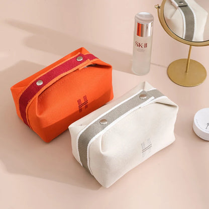 Case de cosmétique de mode de maquillage en toile étanche simple pour femmes sacs de toilette de maquillage