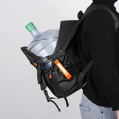 حقيبة ظهر رجالية فاخرة عالية الجودة 15.6 حقيبة ظهر للكمبيوتر المحمول ذات سعة عالية حقيبة سفر مقاومة للماء حقائب ظهر مدرسية عصرية للرجال