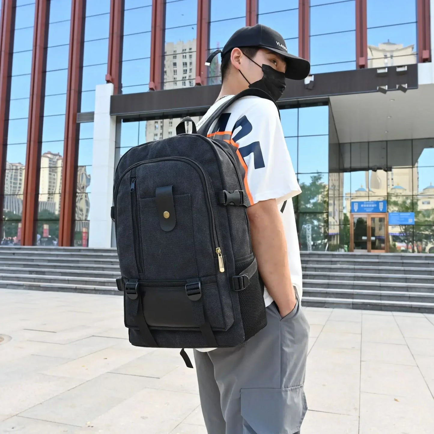 Bolsa de campamento de viajes al aire libre bolsas de compensación de montañismo mochila de gran capacidad para hombres mochilas de la escuela secundaria