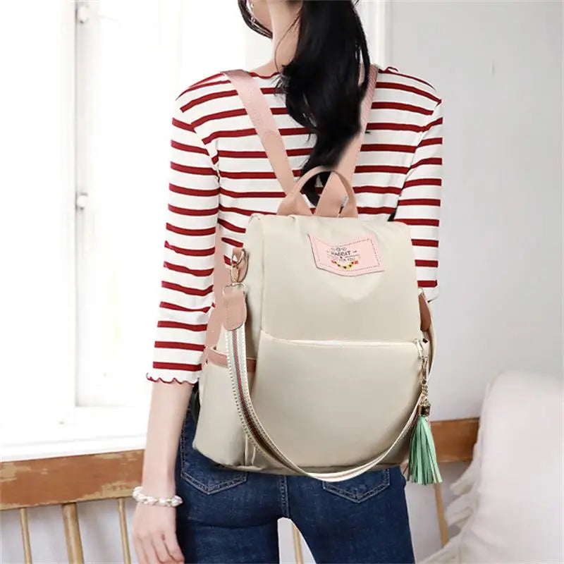 New High Quality Women s Shoulder Bag Large Capacity Oxford Cloth Bags Ladies Backpack Woman Color Tote Women Shoulder Backpacks
