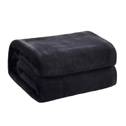 Couvertures de flanelle à toiste à corail chaud doux pour lits fausses de vison furse jet de couleur solide canapé couvre-lits de lit d'hiver