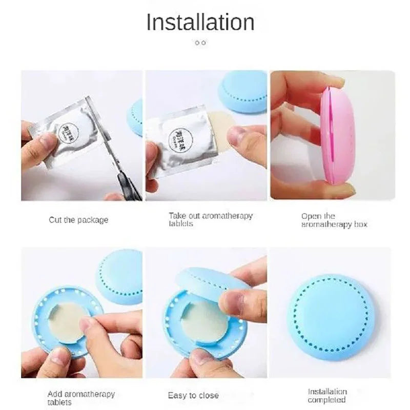 5 fragrances Toilet Aromatherapy Fragrance Lasting Solid Air Freshener Bedroom Wardrobe Car Home Household Fresher Deodorant