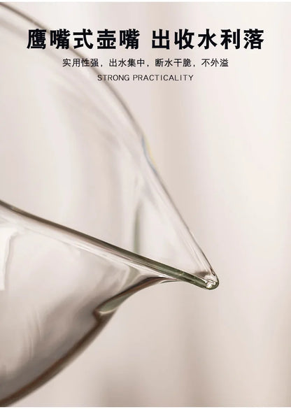 2024 New Glass Automatic Tea Set for Household Light Luxury High-end Teacup Magnetic Teapot Lazy Tea Maker