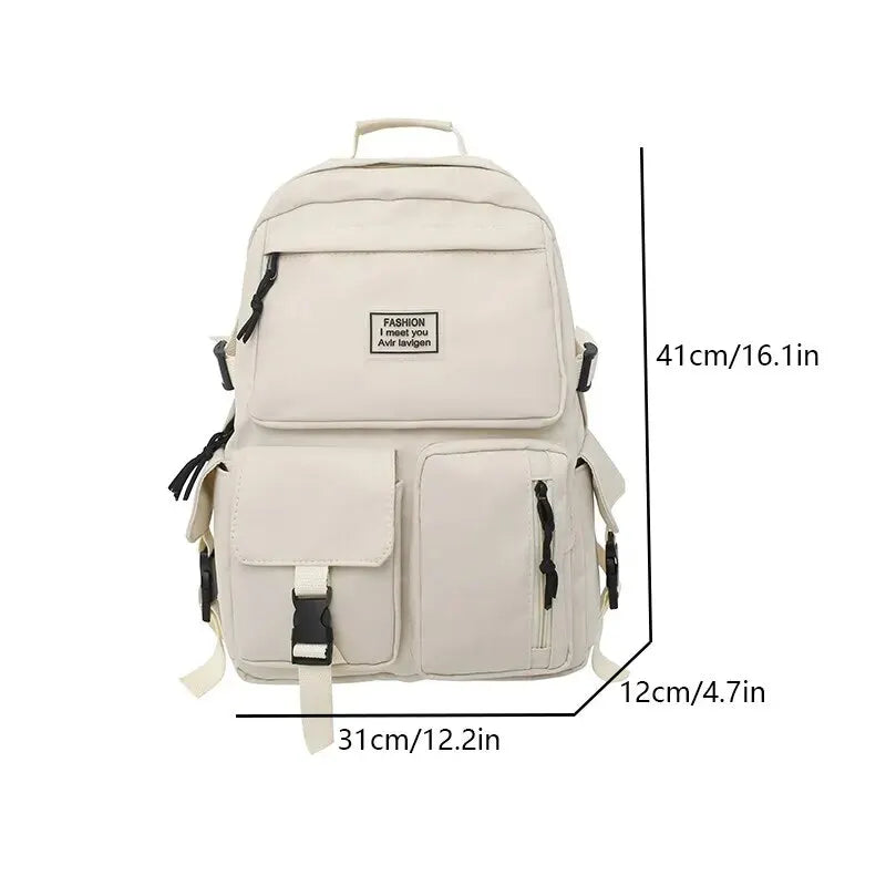 Eine Ladung mehrerer Taps-Männer und Frauen Universal Nylon Großkapazität Leisure Einfacher Schulbag Einsatz Schnalle Computer-Rucksack