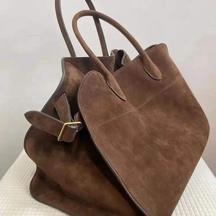 Bolsa de diseño Bolsa de cuero genuino Bolso de hombro de gran capacidad Mujeres