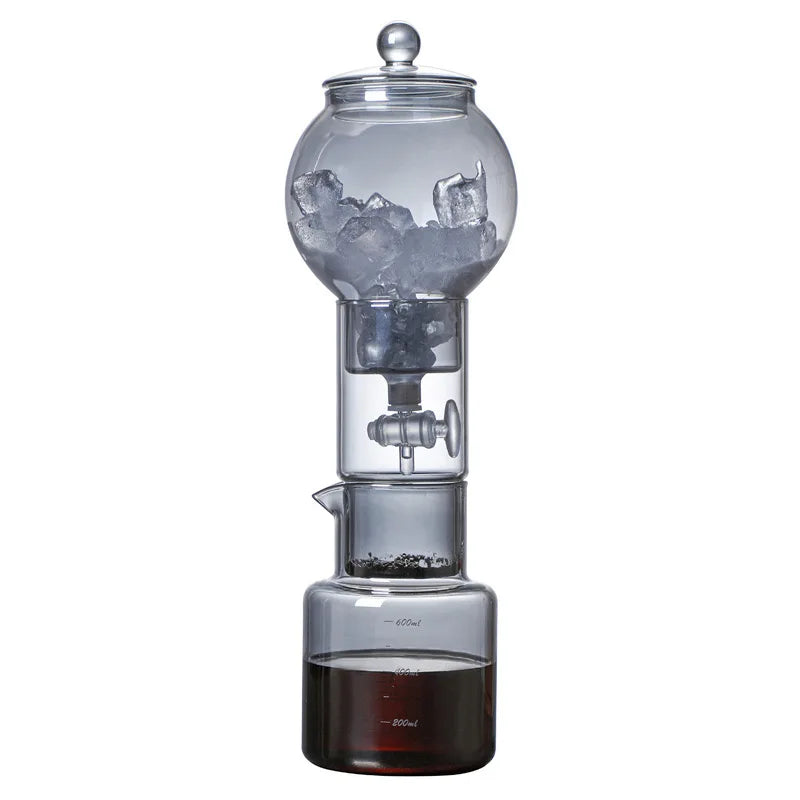 Glass Cold Brew Coffee Maker Set Handmade Extraction Coffee Pot Set Ice Drip Coffee Maker Household Filter Pouring Kettle