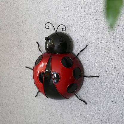 2pcs METAL Ladybug mur suspendu 10/16 cm