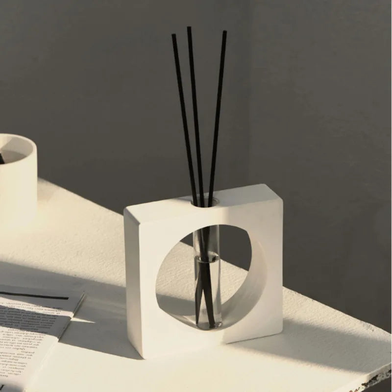 Geometrisk aromaterapi Aroma Diffuser Dekoration Ritualer Hjem Perfume Reed Diffuser Bottle Room Fragrance Diffuser Tom flaske