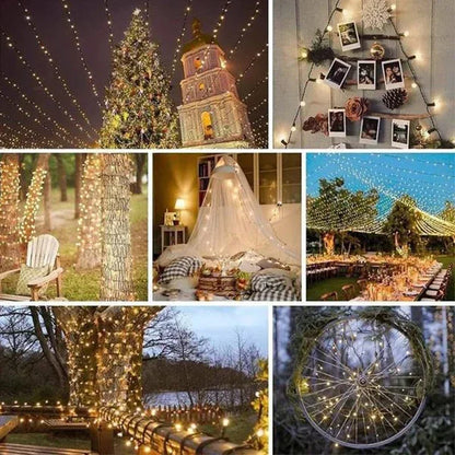 1Pack Solar String Light Fairy Gardenin vedenpitävä ulkovalaisin 6v Garlandille joulua lomaan loma -juhlien kodin sisustus