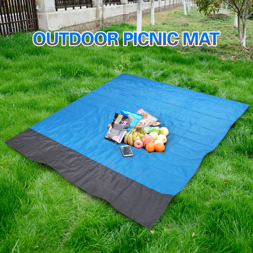 2 x 2,1 m / 2 x 1,4 m waterdicht stranddeken buiten draagbare picknickmat camping mat matras multifunctionele deken