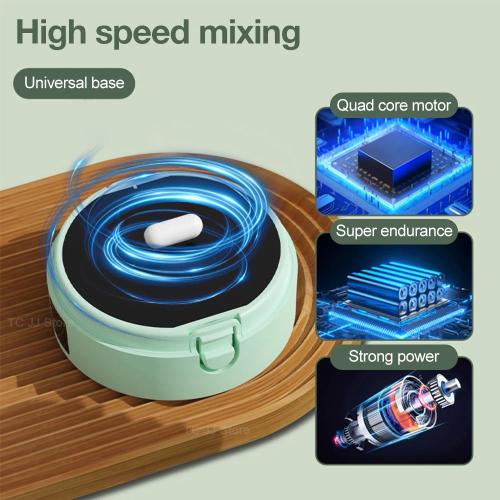 Automatic Stirring Cup Rechargeable Magnetic Mixer Electric Stirring Mugs Stainless Steel Coffee Mug Rotating Magnetic Tumbler