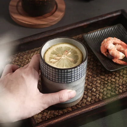 Ceramic Water Cup Creative Japanese Sushi Set Cup Office Water Cup Conference Cup Large Capacity Simple Water Cup Tableware