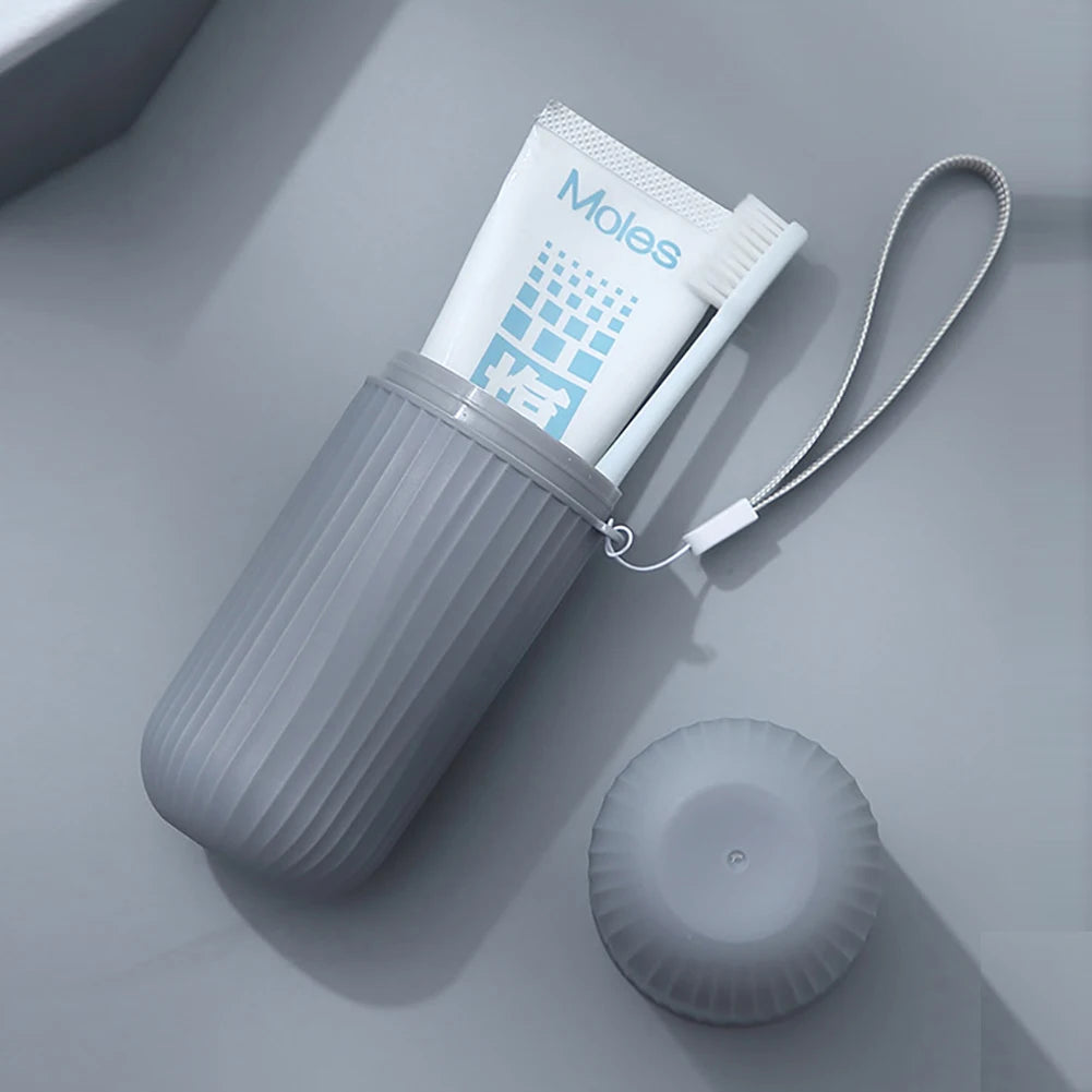 Voyage de brosse à dents portable tasse de dentifrice de salle de bain support de rangement de rangement