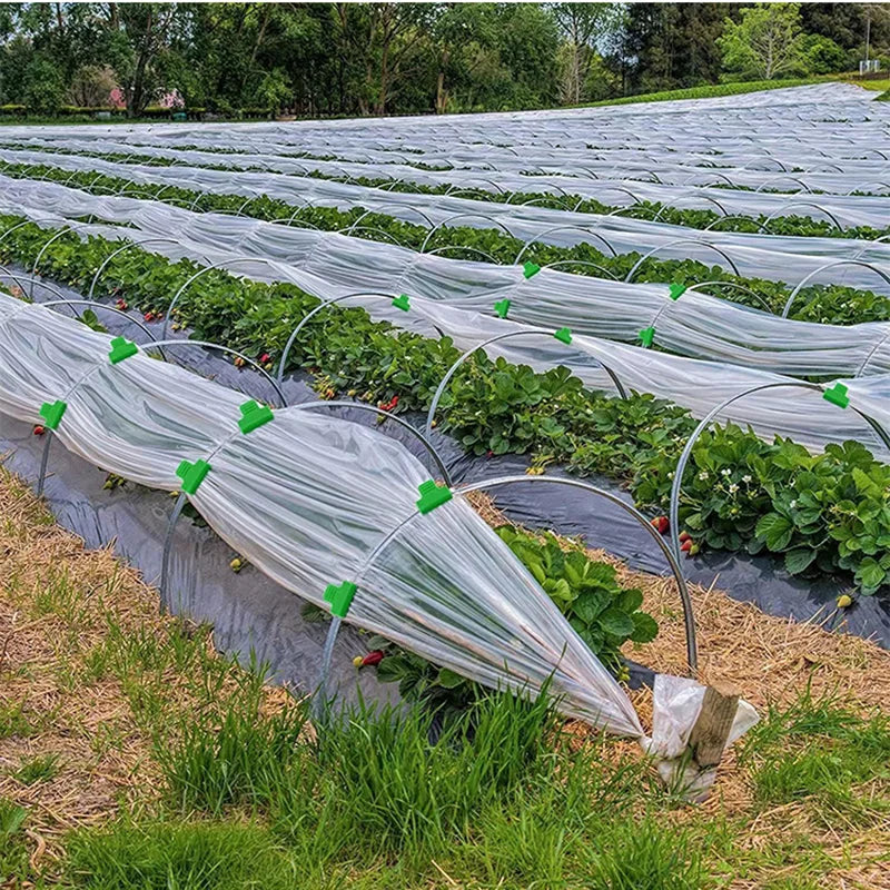 Clamuri de film cu efect de seră Grădină Shed Row Cover Shading Netting Tunel Clipuri de plastic pentru diametru pentru plante cu diametru exterior Suport
