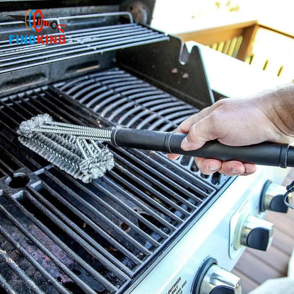 Findking Grill Curățați perie BBQ Tool Grill Pensule 3 Perii din oțel inoxidabil în 1 Curățați Accesorii pentru grătar Cel mai bun grătar curat