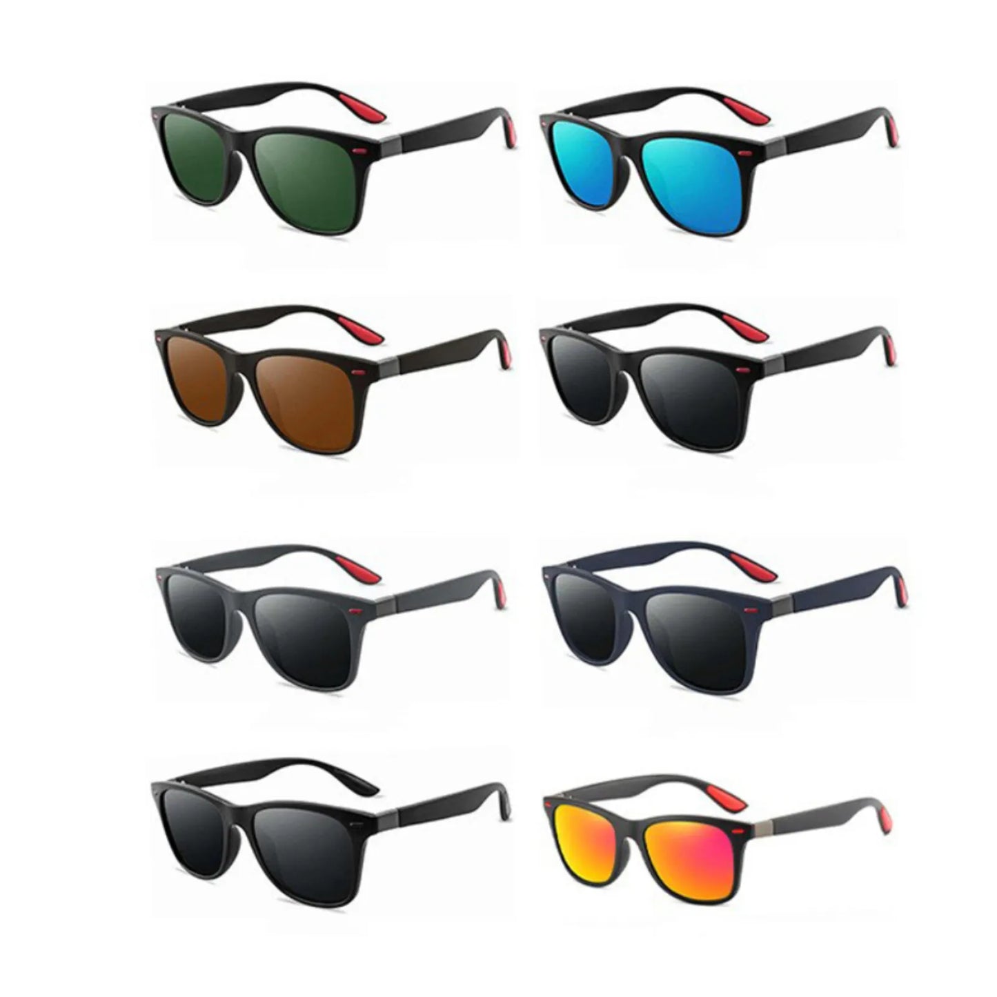 Mode klassische polarisierte Sonnenbrille Männer Frauen Square Sonnenbrille Anti-Blend-Goggle-Reisebericht Fischerei Radsport Sonnenbrille UV400
