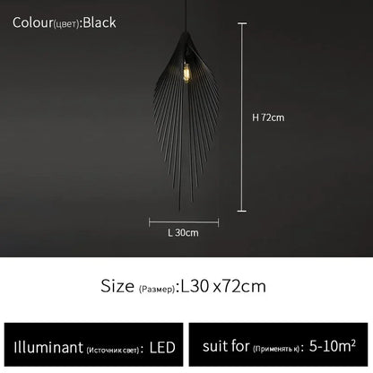 Home Decoration Salon Chandeliers Lustre Modern Nordic Metal Special-shaped Single Head Led Lights Dining Room Living Lightings