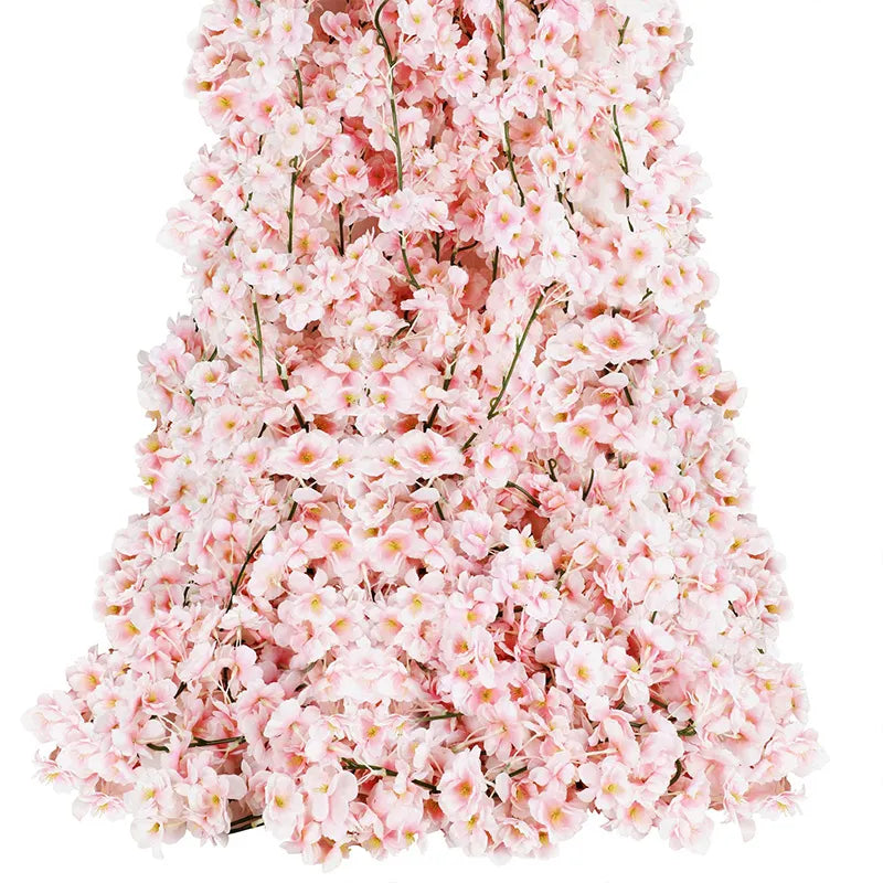 180 cm umělé květiny Cherry Blossom Sakura Girland Svatební oblouk zahrada kulaso domácí párty dekorace hedvábí Falešné rostliny réva