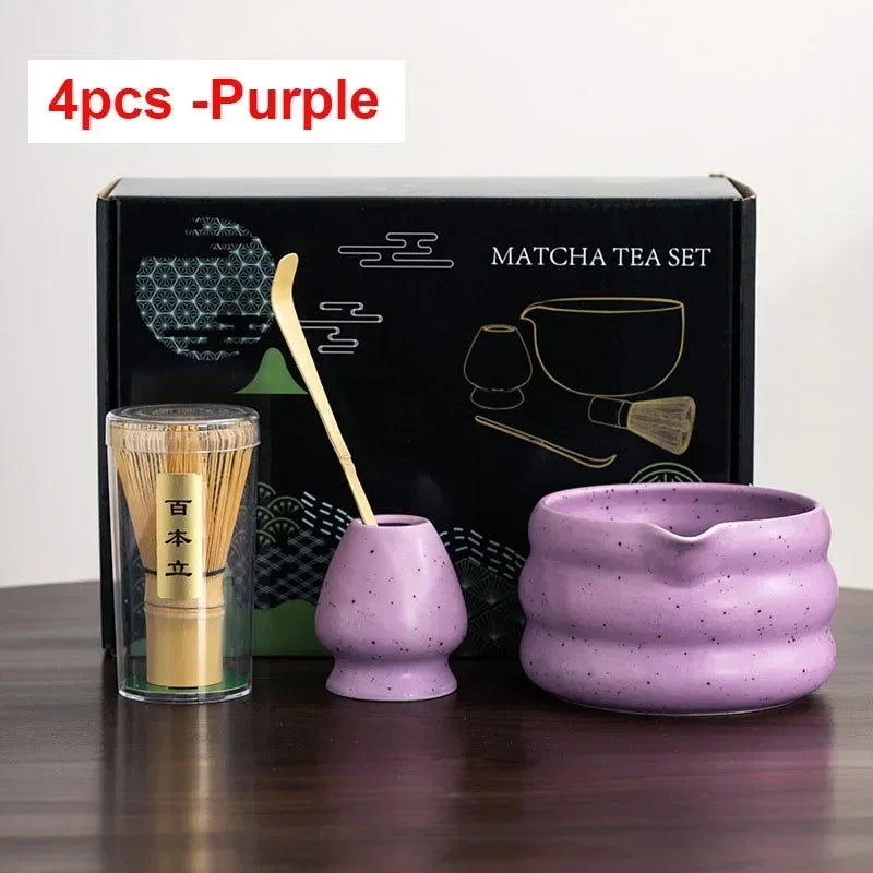 4/6PCS 7pcs Matcha White Tea Whisk Teaware Japanese Ceremony Bamboo Chasen Tea Tool Tea Brush Exquisite Matcha Kit for Teaset