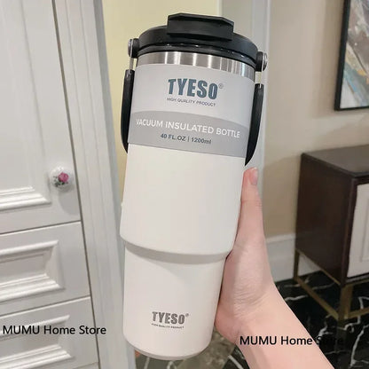 Tyeso Stainless Steel Coffee Cup Cold And Hot Double-layer Insulated Cup Tumbler Thermo Water Bottle Car Travel Mug Vacuum Flask