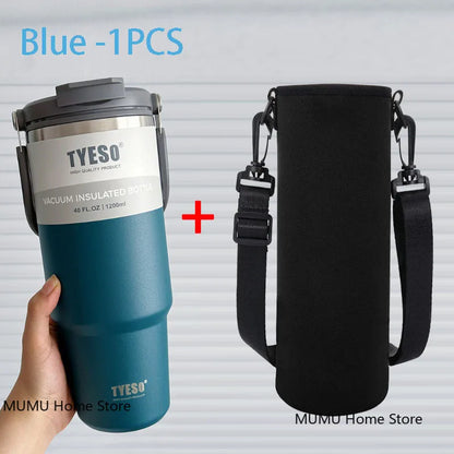 Tyeso Stainless Steel Coffee Cup Cold And Hot Double-layer Insulated Cup Tumbler Thermo Water Bottle Car Travel Mug Vacuum Flask