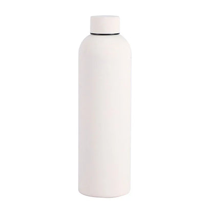 500/750ML Small Mouth Thermos Cup, Outdoor Stainless Steel Bottle, Rubber Paint Sports Kettle, Thickened Double Water Cup