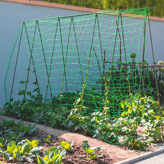 Garden Netting Plant Vine Growing Holder Robust Plant Trellis Support Holder agurk hængende melon klatring netto haveforsyninger