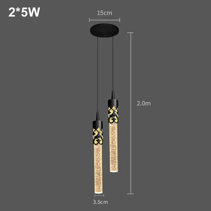 Modern Luxury Crystal Pendant Lamps Home Decor Bedside Hanging Light For Living Room Kictchen Bedroom Ceiling Chandelier Lights