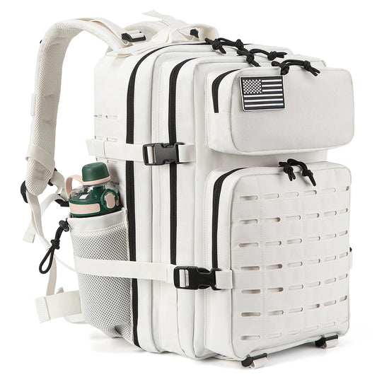 QT & QY 25L/45L Taktischer Rucksack für Männer und Frauen Überleben Sturmpacktasche Kleiner Schulrucksack Hing mit Flaschenhalter