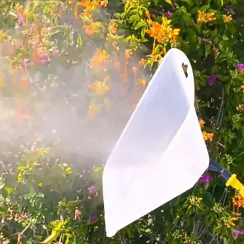 Garden vindtett sprøytekraft Sprinklerdekning Transparent vifte-type atomiseringsdyse for jordbruk