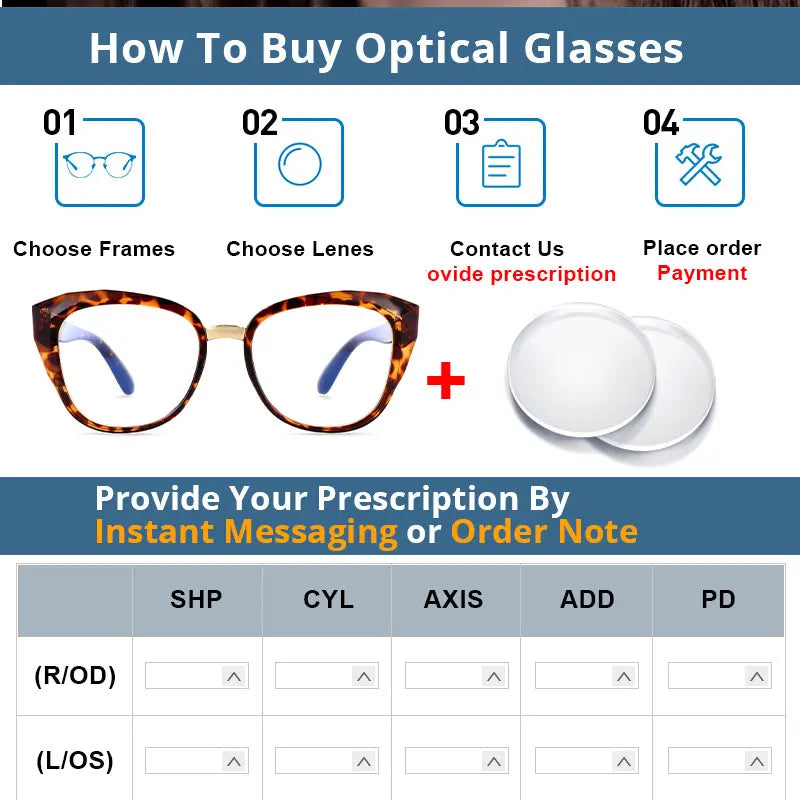 48092 Fashion Optical Anti-Blue Light Cat Eye Retro Store rammer Teksturglass Frame Ultra Light Men's Ladies Computer Glasses
