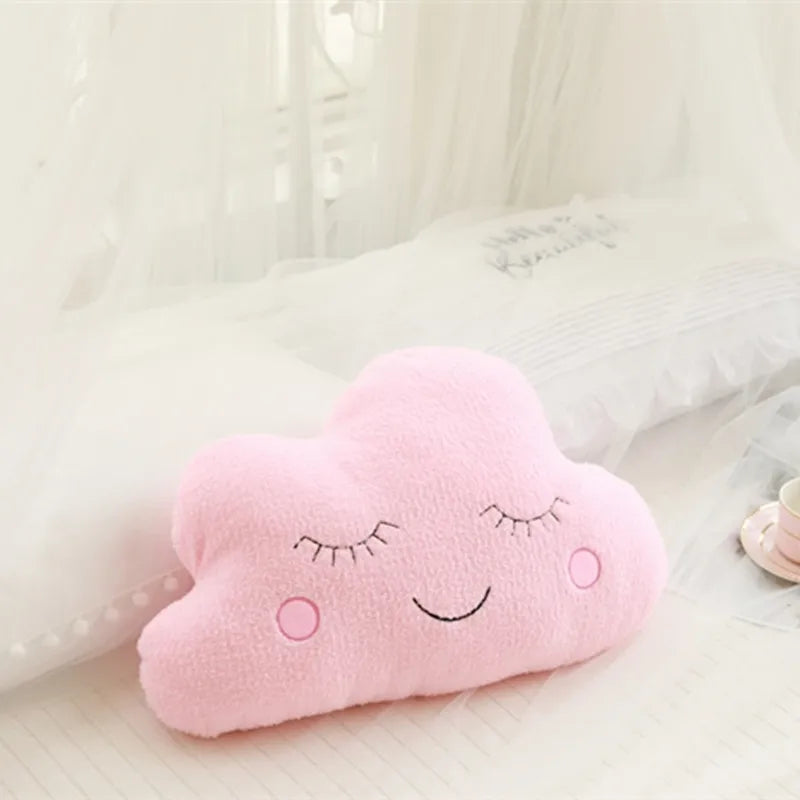 Home Bedroom Pillow Comfortable Sky Series Plush Toy Cushion Cloud Moon Rain Star Sofa Backrest Children's Room Decoration