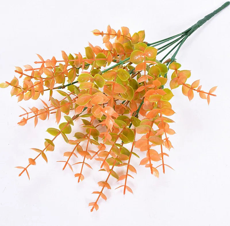 21CM-68CMArtificial Tiger Piran Plants Tropical Plastic Long Leaves Flower Arrangement Material Hotel Office Desktop Home Deco