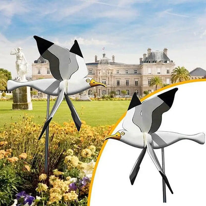 1pcs galebovski ukrasi vjetrenjača letećih ptica serija vjetrenjača vjetrenjača za vrtne dekor uloga vjetra vrtnerske vrtne pati s0r1