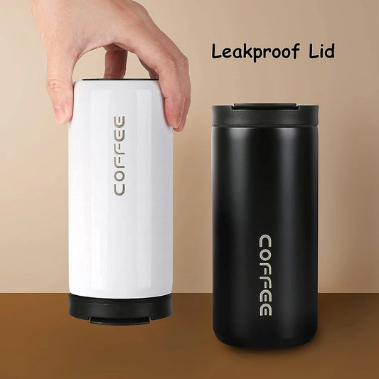 400ML Stainless Steel Coffee Thermos Bottle Thermal Mug Leakproof Car Vacuum Flasks Coffee Cup Travel Portable Insulated Bottles