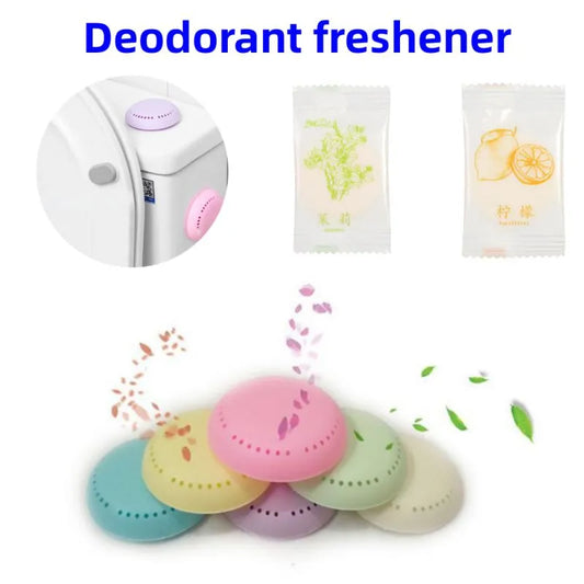 8pc solid luftfriskere toilet aromaterapi duft varig deodorant soveværelse garderobe bil hjem husholdning rund friskere