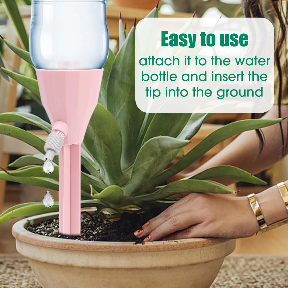 1/3pcs Dispositore di irrigazione a gocciolamento autoatrito creativo alimentatore acquatico regolabile per piante gadget da giardino esterno interno