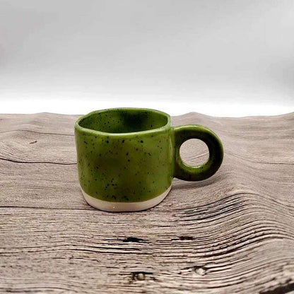 Ceramic Mug 250ml Ring Handl Coffee Milk Modern Print Porcelain Mug Handmade Ceramic Hot Chocolate Cup Couple Handgrip Cups