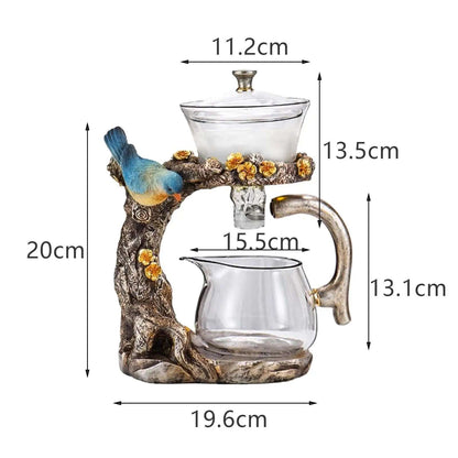 Magnetic Teapot Tea Kettle Kungfu Drip Teapot with Infuser for Birthday Gift Dining Room New Year Tea House Father's Day