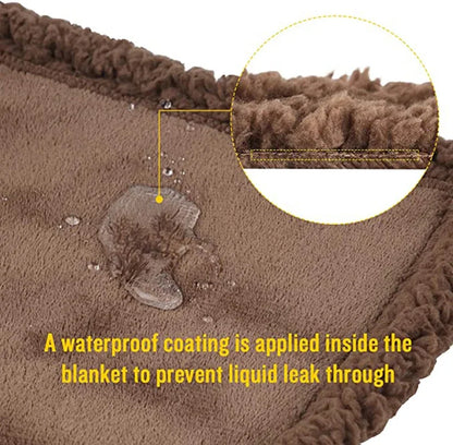 Par romantisk teppe vinter varm koselig raggete teppe-tykkelse king size teppe 100% vanntett og flekkbestandig blanke