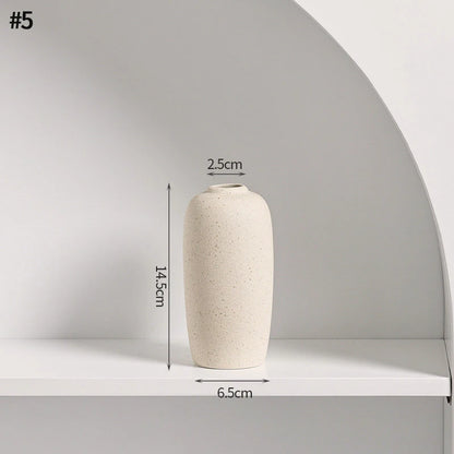 White Ceramic Vase Modern Decorative Vase for Pampas Grass Minimalist Flower Vases for Centerpiece Wedding Office Home Decor