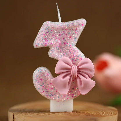 Ružičasti 3D broj torta ukrašavanje svijeća slatka ružičasta digitalna svijeća torta topper rođendanska zabava pamćenja dekor za torte za zabavu