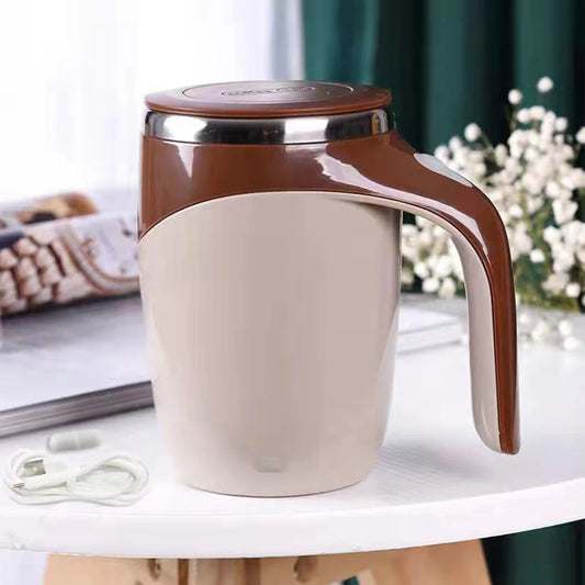 Automatic Stirring Cup Mug Rechargeable Portable Coffee Electric Stirring Stainless Steel Rotating Magnetic Home Drinking Tools