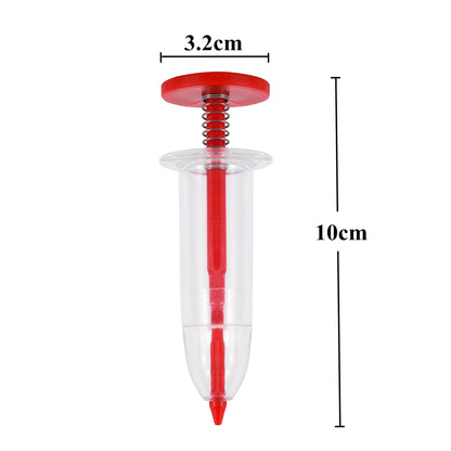 Syringe Seeder Mini Seed Sowing Dispenser Garden Precision Seeding Fertilizing Planter Manual Sower Flowerpot Gardening Tool 1Pc